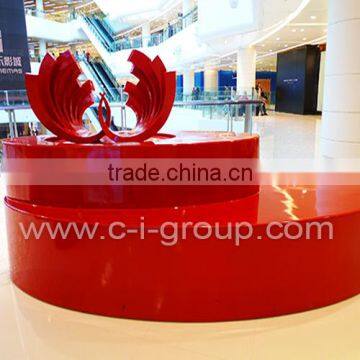 New Shopping Mall fibreglass furniture/Creative custom made shopping Centre product platform