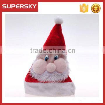 V-240 customized christmas santa claus hat polar fleece christmas ornament gift