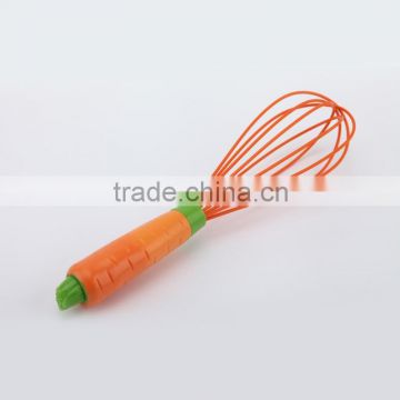 silicone ball egg whisk PE handle