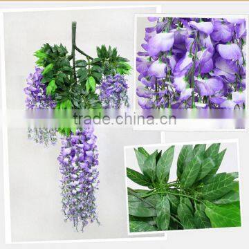 Artificial Flowers for Wedding Decorations Artificial Wisteria Flower 110cm With Bright Color