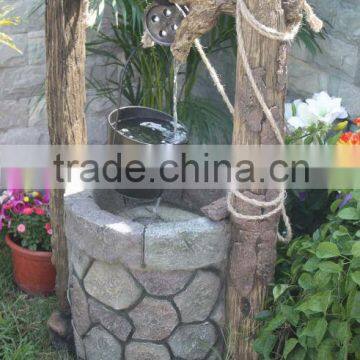 Polyresin outdoor water fountain for garden