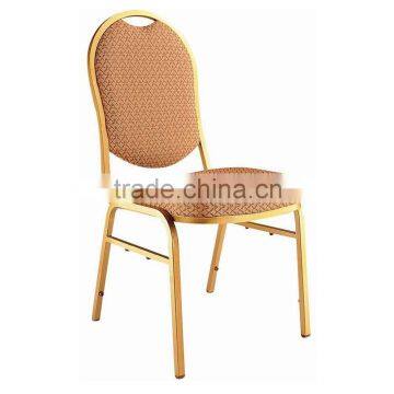 Used Hotel Furniture Cheap Metal Frame Fabric Banquet Stacking Chair for Sale (YC601) photo-6