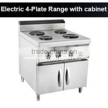 Electric 4 Plate Range with cabinet(Round Plate)