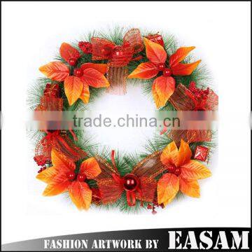 Wedding party birthday occasion plastic christmas wreaths wholesale