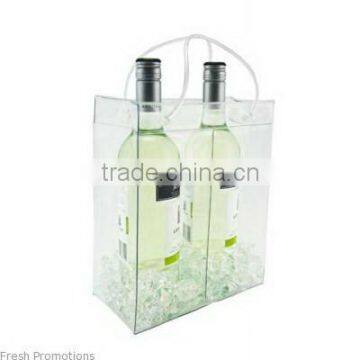 two bottle pvc wine bag