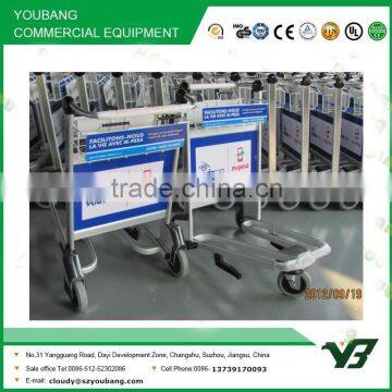 2015 New 3 wheels 6063 aluminum alloy airport baggage cart with brake (YB-AT01)