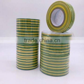 Yellow with green lines pvc electrical isolation tape