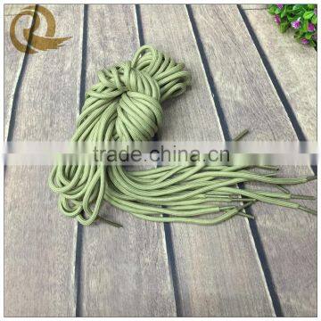 Army green shoelaces endings crazy shoelaces