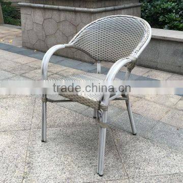 Modern plastic rattan Bamboo Like Chair / outdoor garden chair New powder coating chair