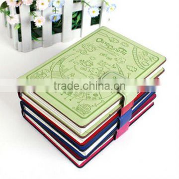 high quality leather lockable note book