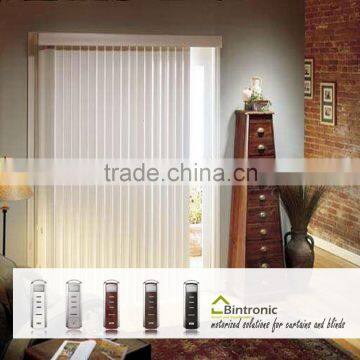 Bintronic Taiwan Salon Decorating Curtain Designs Motorized Vertical Blinds Vertical Motorized Blinds Aluminium