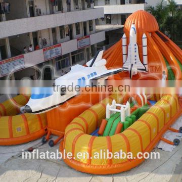 Factory direct sales inflatable obstacle tunnel game funny city