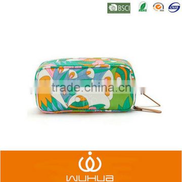 Polyester Flower Custom Cosmetic Bags for Women