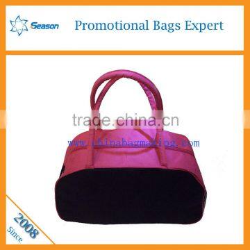 Fashion girls Rosy color travel bags women wholesale gym duffel bag