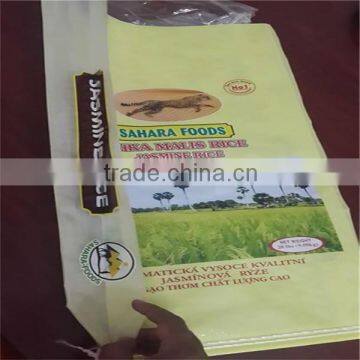 Factory supply woven grain bag basmati rice bag 25kg 50kg