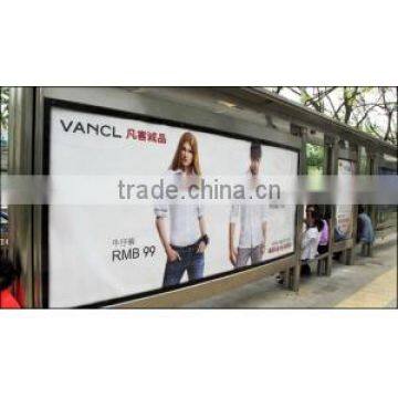 Full color bus shelter advertising posters screen printing