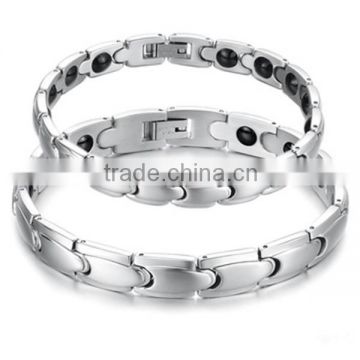 Health care germanium titanium bracelet Couple energy titanium magnetic bracelet