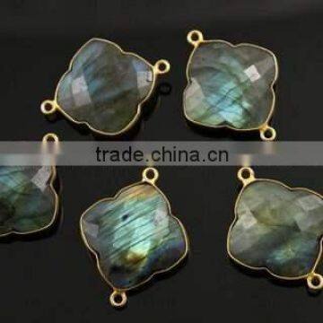 The Gopali Jewellers Wholesale Faceted Labradorite Gemstone Connectors