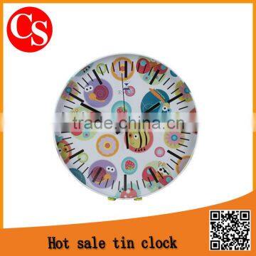 lovely round tin wall clock