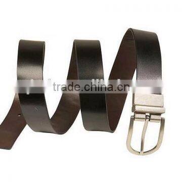 Brown soft material men leather belt