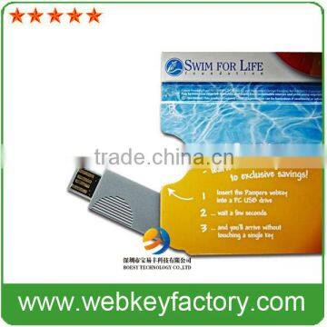 Hot super seller! USB webkey brochure, paper swivel usb webkey.