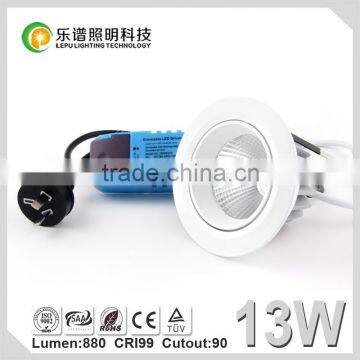 2015 Newest Design High CRI 99ra Tuv and Saa Passed Color Temperature Changed 2000k to 3000k Led Cob Downlight photo-4