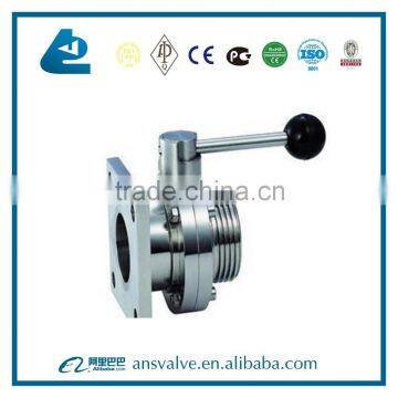 Sanitary Single-flanged Single Thread Butterfly Valve photo-6