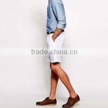 Slim Fit Linen Mix Denim Shorts Men JXH195 photo-2