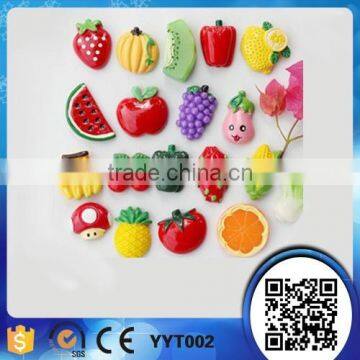 custom poly resin fruit fridge magnet