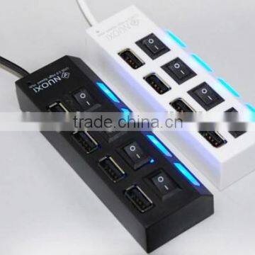 wholesale 4 port usb hub with led light