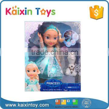 New Fashion Frozen Toy Plastic Princess Doll With Music