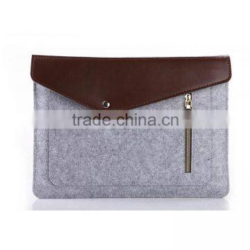 Multi function high quality leather laptop case