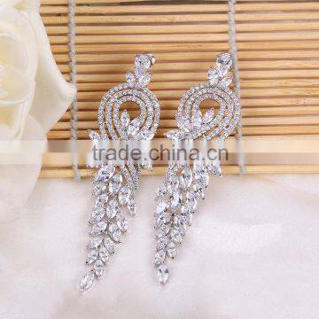 Latest Artificial Diamond Earrings Jewelry Party Wear Custom Fashion Earring Quality Choice photo-2