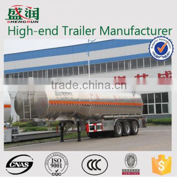 shengrun brand trailer with fuwa axle aluminum fule tanker semi trailer