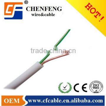 High Quality 2 cores flat telephone cable with FOB price extension cord wire