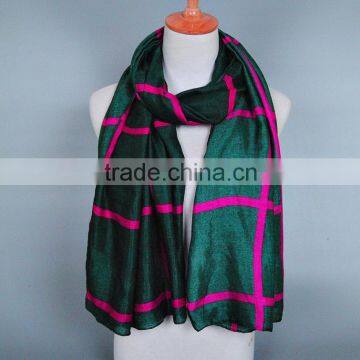 Large 180*90cm spring checked tartan plaid unisex shawl