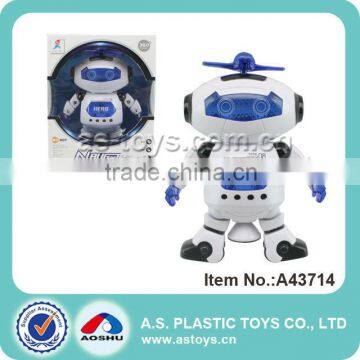 360 degree rotation dancing robot toy light