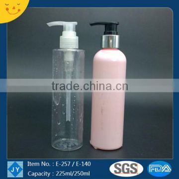 Shampoo Use and Personal Care Industrial Use 250ml custom color pet bottle with pump high quality