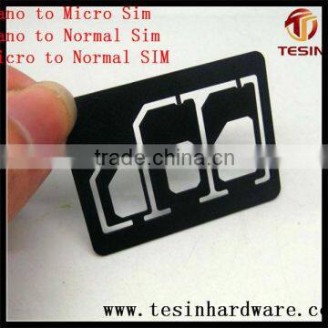 100% factory making originally plastic nano to standard sim adaptor for iPhone Sunsang HTC