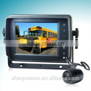 5" waterproof reversing camera kits with waterproof monitor