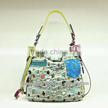 Tianfenghandbag Jeans Handbag in Hot Sale Fashion Trendy Female Totebag