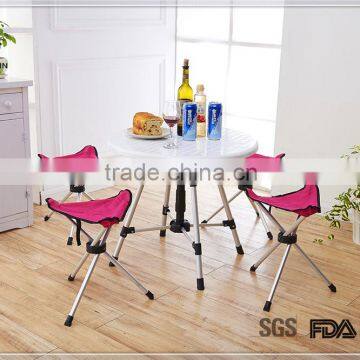 Promotional plastic outdoor folding table with 4 chairs