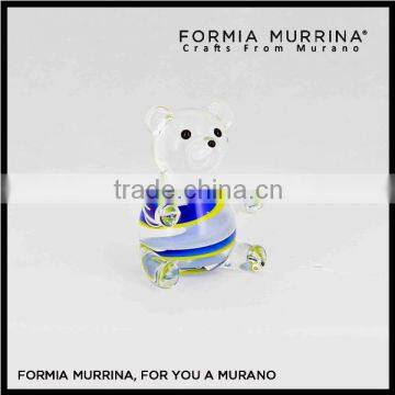 Murano Glass Bear Animal Figurine Christmas Decorations Glass Bear