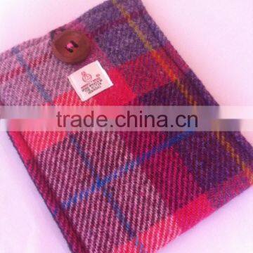 hot trend design tweed fabric vintage tablet cover for students