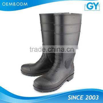 Good quality soft sole steel toe groundwork rubber industrial safety boots