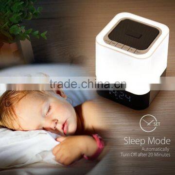 LED Night Lights Touch Alarm Mini Speaker photo-5