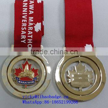 Canada medal,zinc alloy blank medal,soft enamel medal,spinning medal,custom medal sport medal