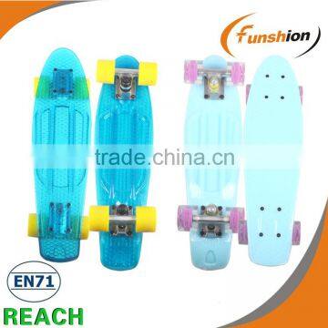 Mini longboard 22" outdoor sport skatrboard with four wheels