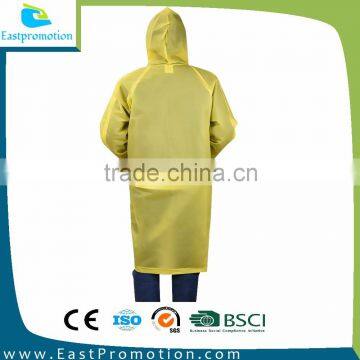 YELLOW FASHION PVC VINYL RAINCOAT MADE IN CHINA photo-3