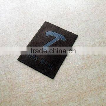 factory wholesale genuine black leather patches